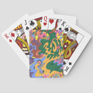 "Gold" Abstract Art Playing Cards