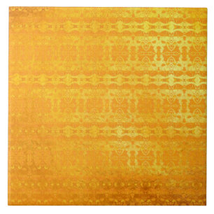 Gold abstract pattern Ceramic Tile