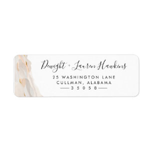Gold Abstract Return Address Label