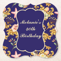Gold Acanthus 40th Birthday