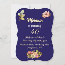 Gold Acanthus 40th Birthday Party