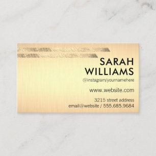 Gold Accents / Golden Business Card