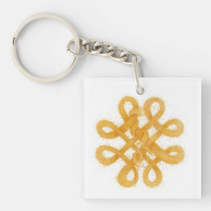 GOLD ACRYLIC KEYCHAIN Square Acrylic Keychain