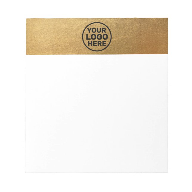 Gold Add Logo  Notepad (Front)