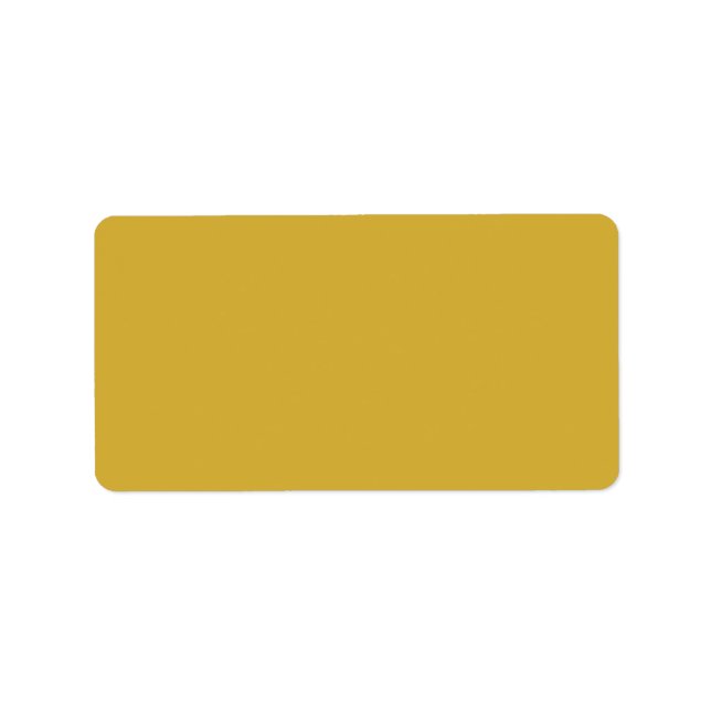 Gold Address Label (Front)