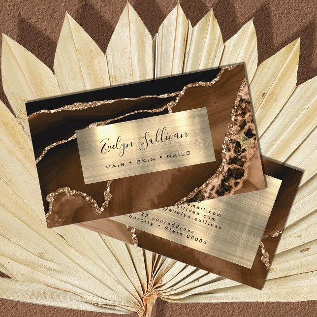 Gold Agate Business Card (Creator Uploaded)