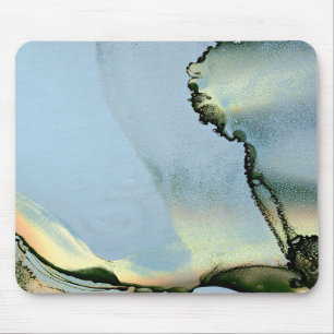 Gold Alcohol Ink Mouse Pad