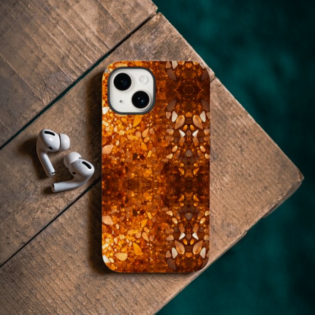 Gold Ambers Case-Mate iPhone Case (A perfect gift for those who like sparkle.)