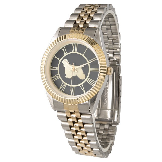 Gold American Cocker Spaniel Dog Watch (Angled)