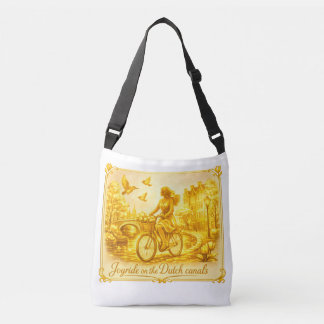 Gold Amsterdam Arched Bridges Charm Crossbody Bag