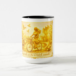 Gold Amsterdam Arched Bridges Charm Mug