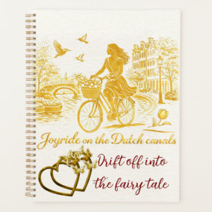 Gold Amsterdam Arched Bridges Charm Planner