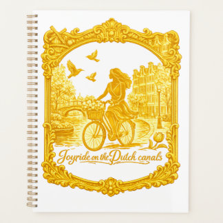 Gold Amsterdam Arched Bridges Charm Planner