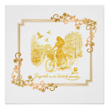 Gold Amsterdam Arched Bridges Charm