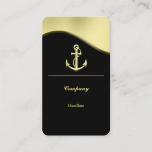 Gold Anchor Business Card