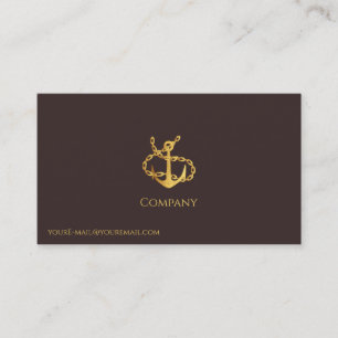 Gold Anchor Business Card