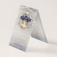 Gold Anchor Nautical Wedding | Additional Card