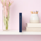 Gold Anchor Navy Blue Nautical Visitor Log