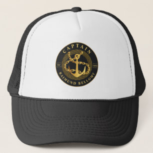 Gold Anchor Trucker Hat