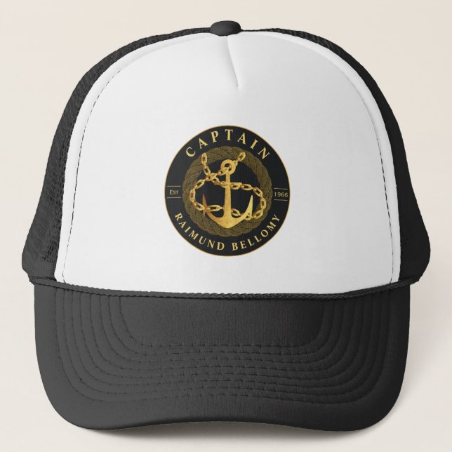 Gold Anchor Trucker Hat (Front)