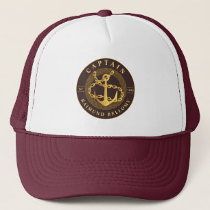Gold Anchor Trucker Hat