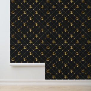 Gold Anchor Wallpaper