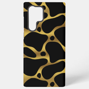 Gold and black abstract giraffe pattern  samsung galaxy case