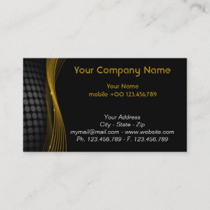 Gold and Black Business Card
