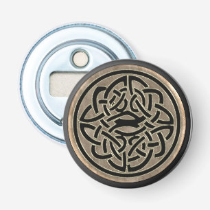 Gold and Black Celtic Knot Bottle Opener