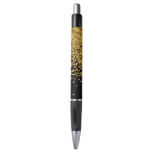 Gold and Black Confetti