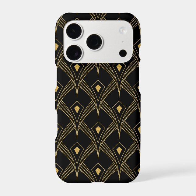 Gold and black geometric pattern (Back)