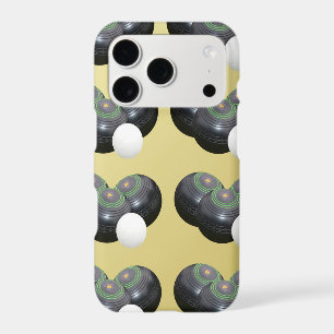 Gold And Black Lawn Bowls Pattern,