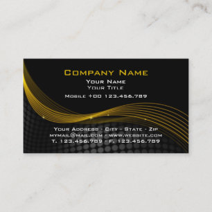 Gold and black Mouse Business Card