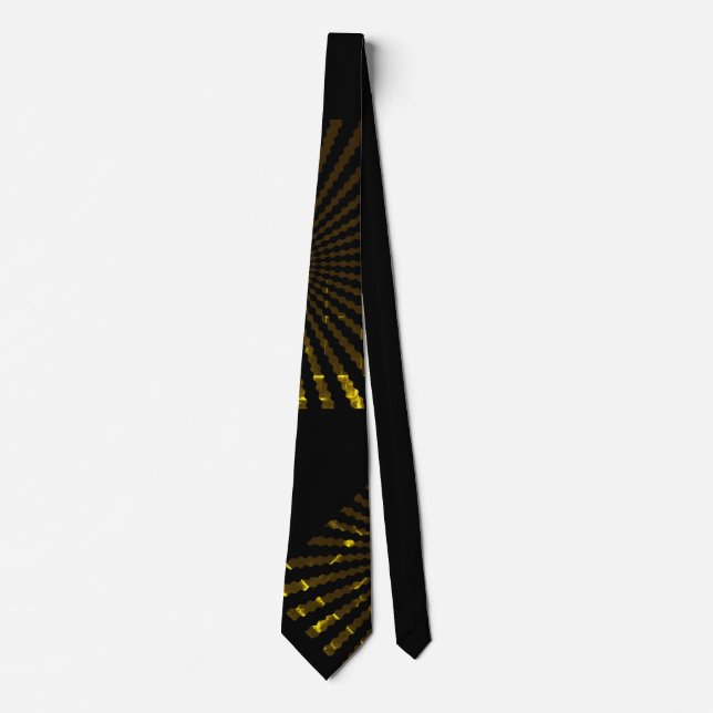 Gold and Black Neck Tie (Front)