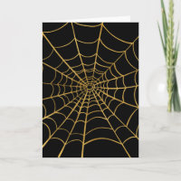 Gold and Black Spider Web