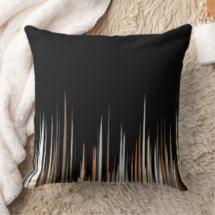 Gold and Black spike Abstract Cushion