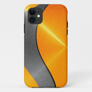 Gold and Black Stainless Steel Metal iPhone 11 Case