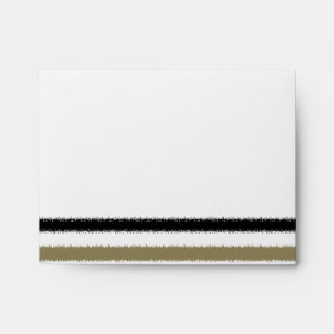Gold and Black Stripes Envelopes