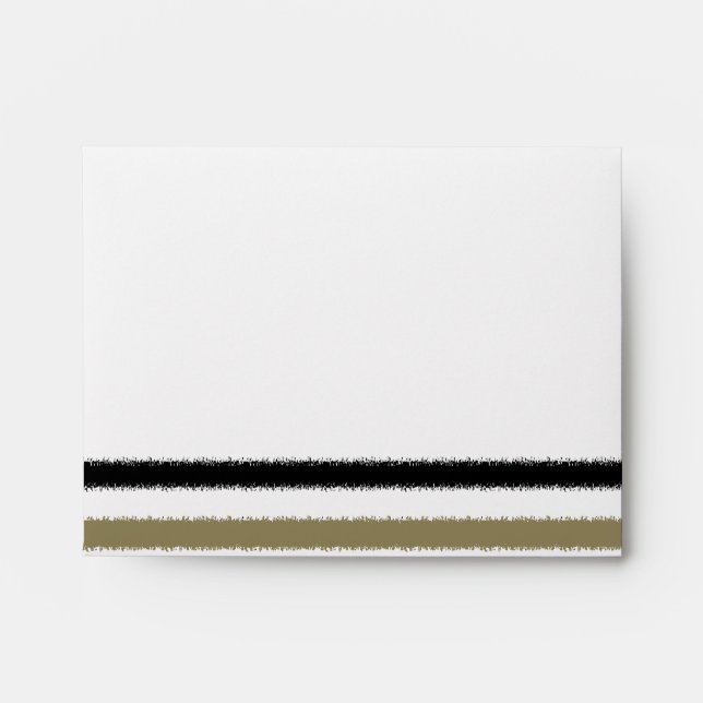 Gold and Black Stripes Envelopes (Front)
