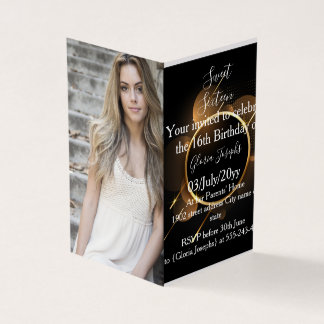 Gold and Black Sweet sixteen Photo