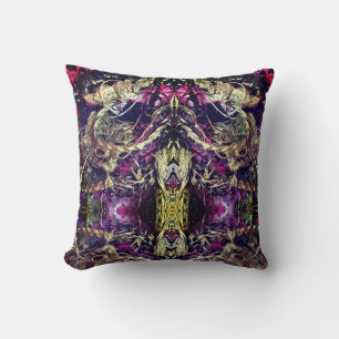 Gold and black texture ropes cushion