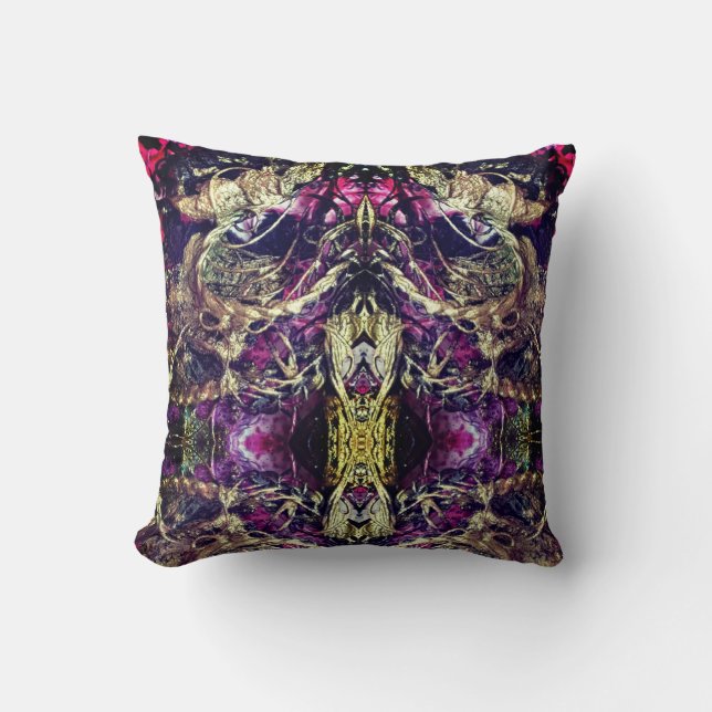 Gold and black texture ropes    cushion (Front)