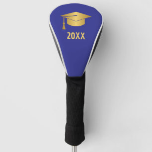 Gold and Blue Custom Graduation Golf Head Cover
