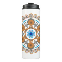 Gold and Blue Dot Mandela