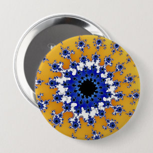 Gold and Blue Eye 10 Cm Round Badge