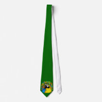 Gold and Blue Macaw Parrot Fantasy tie