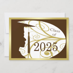 Gold and Brown Man Silhouette 2025 Card