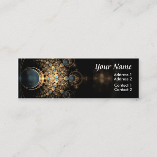 Gold and Gems Mini Business Card