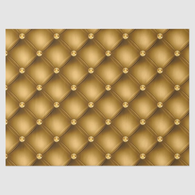Gold and Gold Tufted Tissue Paper (Front)