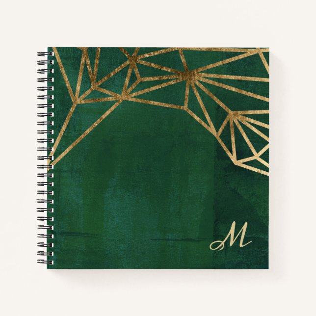 Gold and Green Jungle Web Notebook (Front)